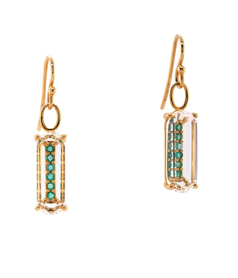 Deco Emerald Earrings